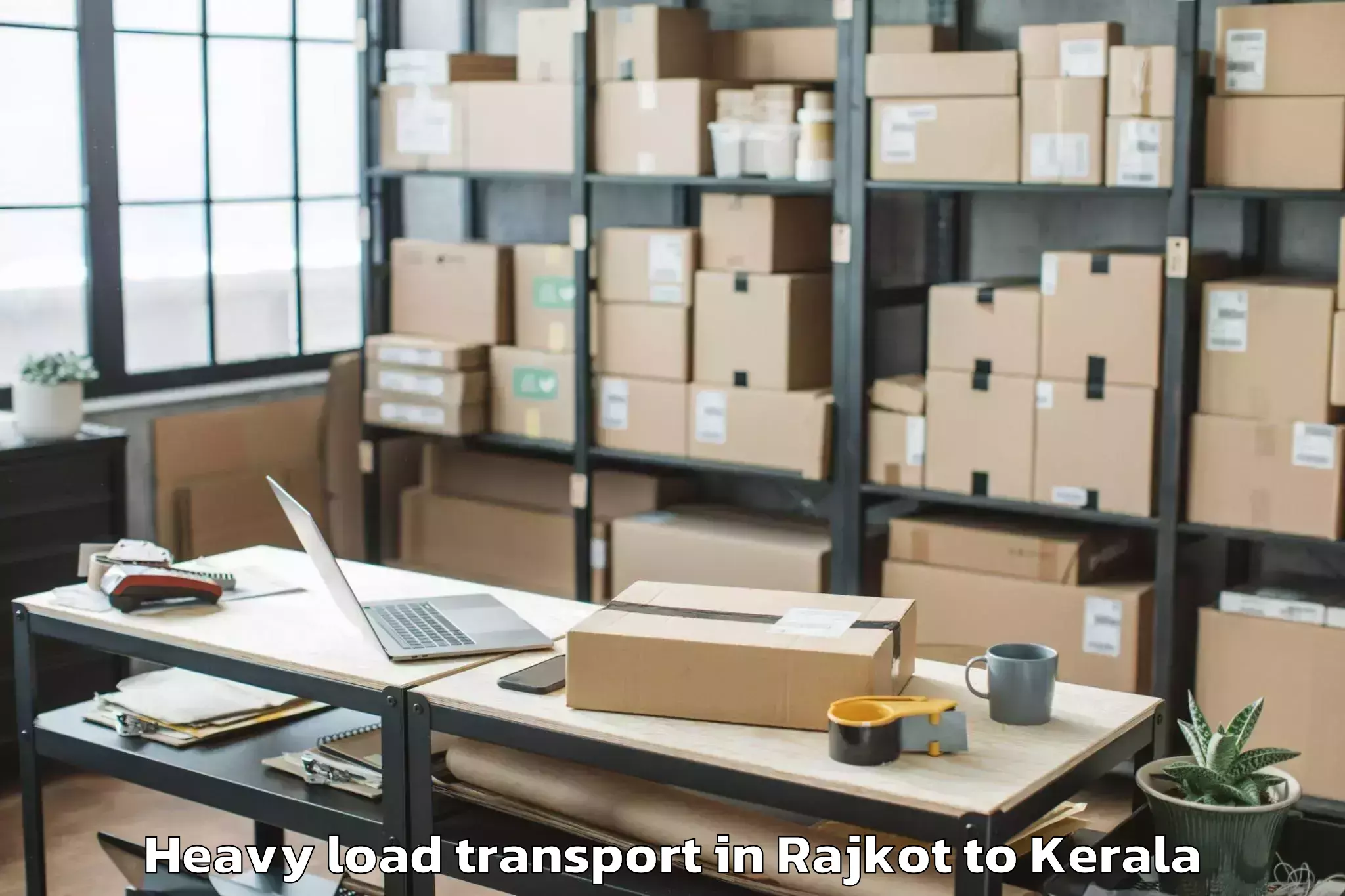 Professional Rajkot to Ponnani Heavy Load Transport